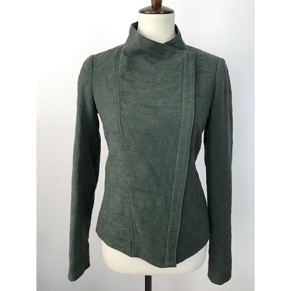 Vince Zip Front Textured Jacket FLAWS - Picture 1 of 11